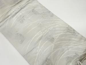 芝草模様織出し名古屋帯